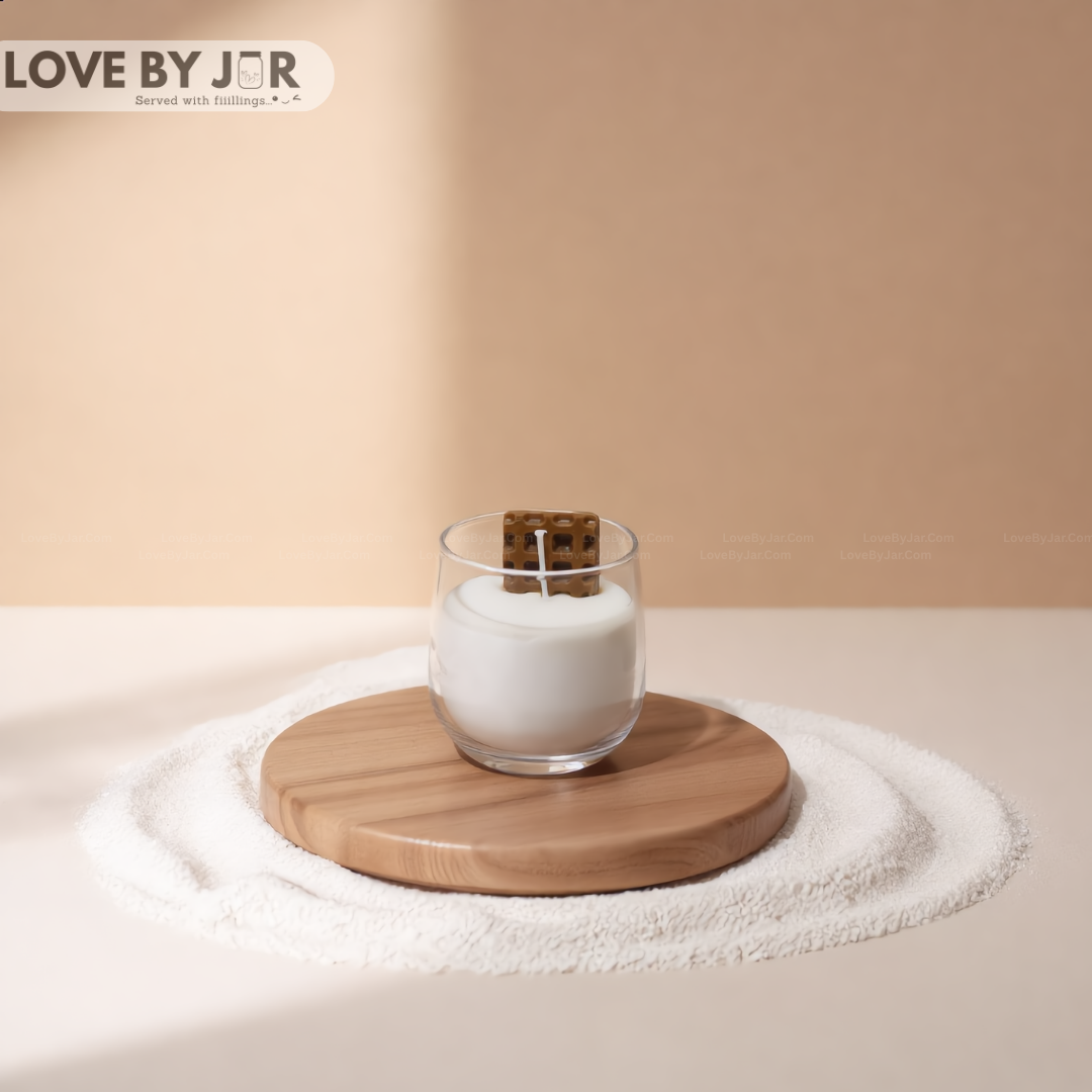 Cute Waffle Candle