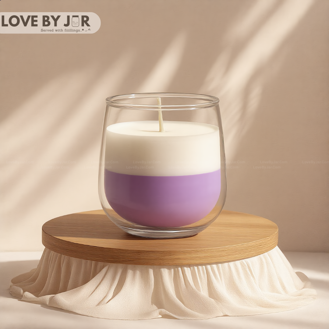 Cute Purple Layer Candle