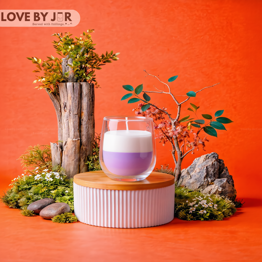 Cute Purple Layer Candle