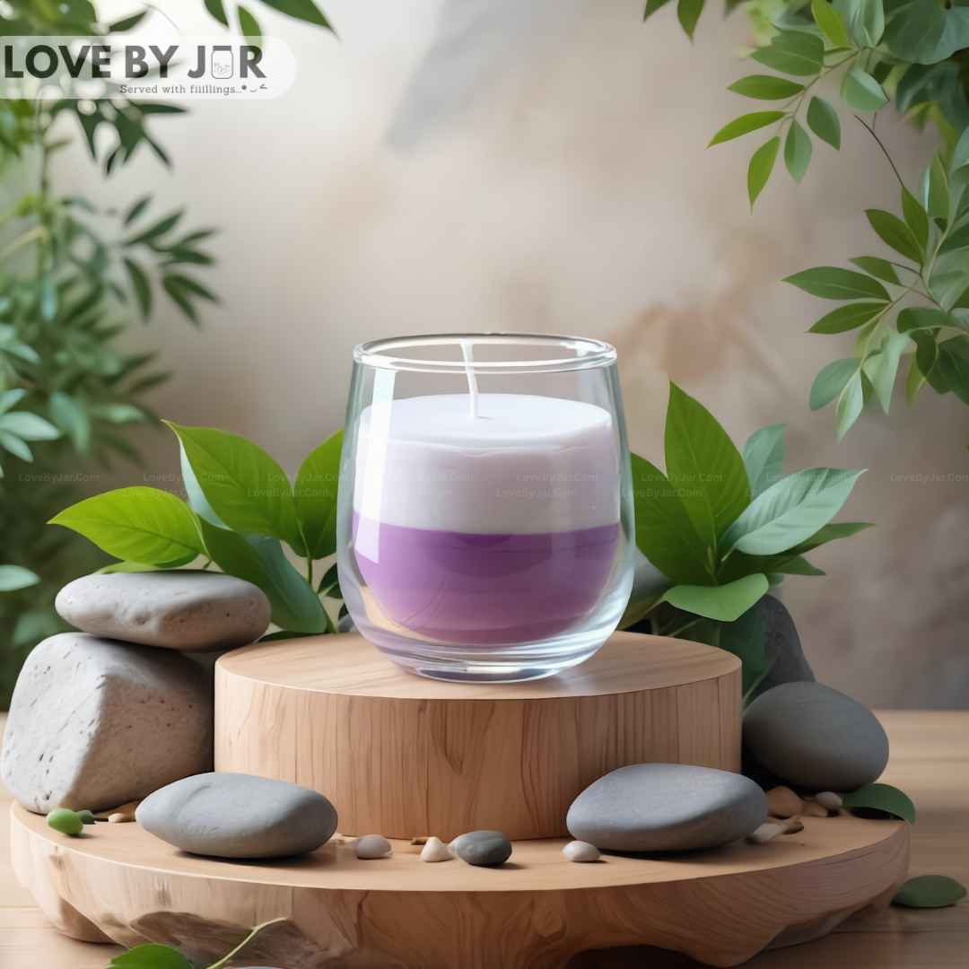 Cute Purple Layer Candle