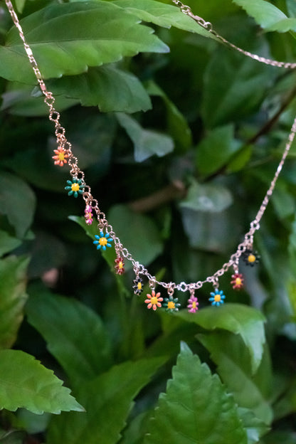 Multicolour Floral Necklace