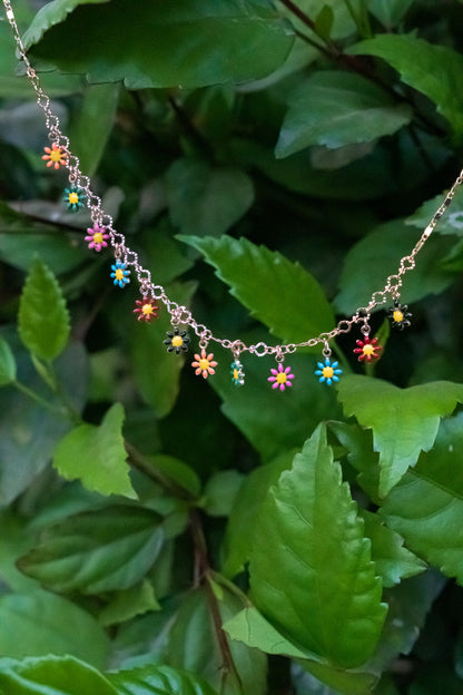 Multicolour Floral Necklace