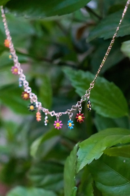 Multicolour Floral Necklace