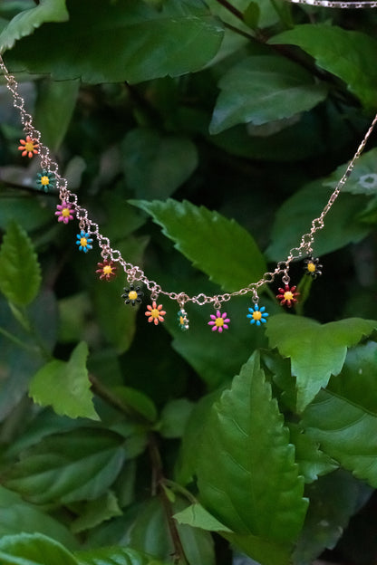 Multicolour Floral Necklace