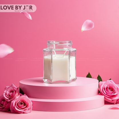 Rose Scent Jar Candle