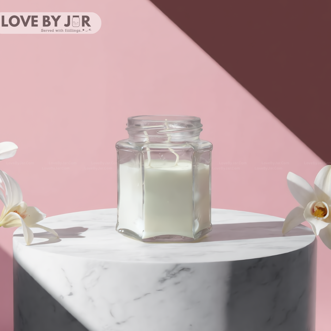 Vanilla Scent Jar Candle