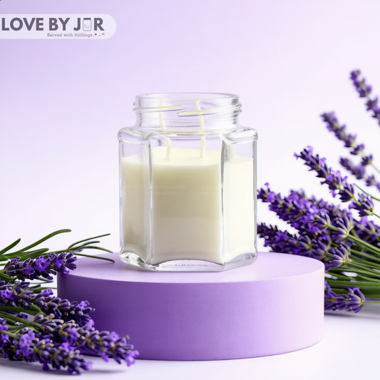 Lavender Scent Jar Candle